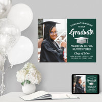 Parabéns Formando Graduação Verde e Branco Escuro