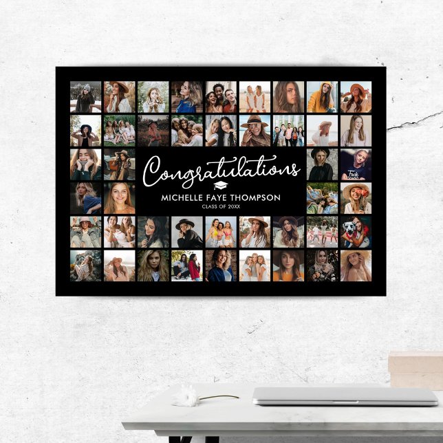 Poster Parabéns Graduação 44 Colagem de Fotos (Criador carregado)