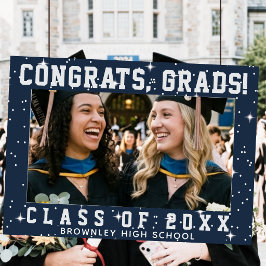 Poster Parabéns Graduados, moldura de foto de graduação a