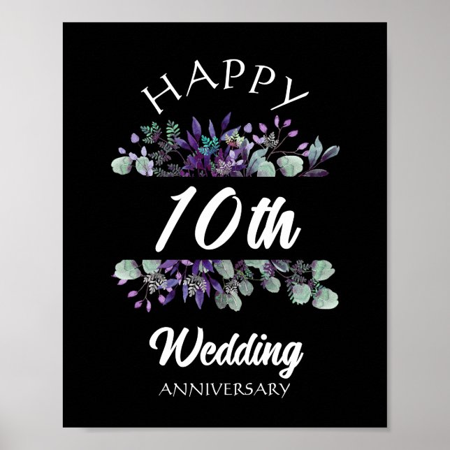 POSTER PARABÉNS PELO ANIVERSÁRIO DE CASAMENTO PRESENTE PA (Frente)