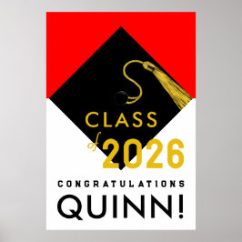 Poster parabéns personalizados de formatura