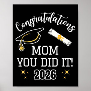 Poster Parabéns Você Mamãe É Formatura Da Mamãe