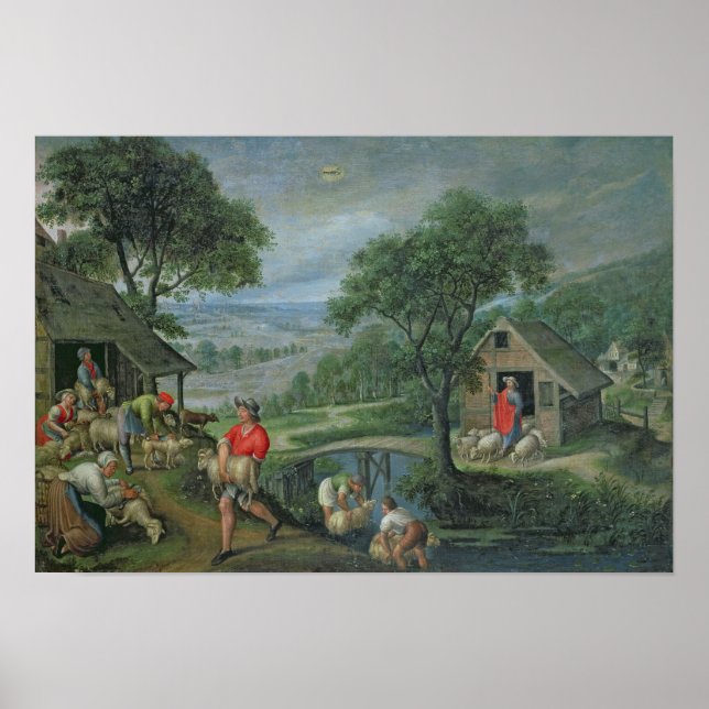 Póster Parable of the Good Shepherd, c.1580-90 (Frente)