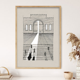 Poster Parábola das Dez Virgens, obra de arte de Jesus, P