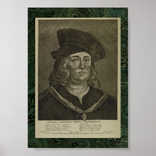 Póster Paracelsus: Retrato do século XVII do Occultist