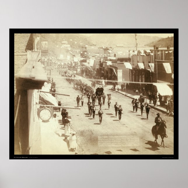 Póster Parada Celebrando Prata Dourada de Deadwood SD 188 (Frente)