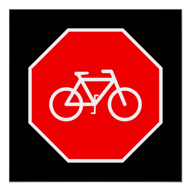 Póster Parada de Bicicleta (Frente)