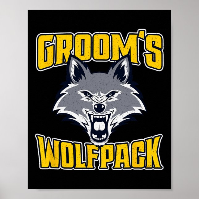 Poster Parada de Casamento da Wolfpack do Festa de Bachel (Frente)
