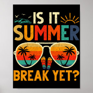Poster Parada De Verão Ainda No Dia Passado Do Professor 