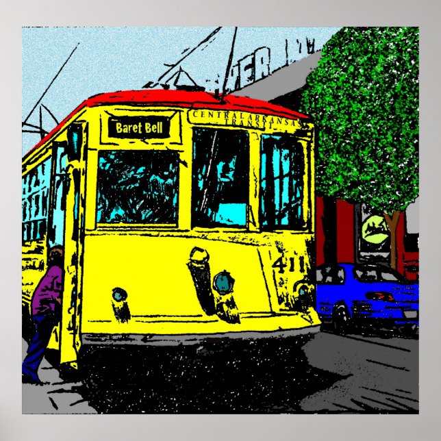 Póster Parada do carrinho (Frente)