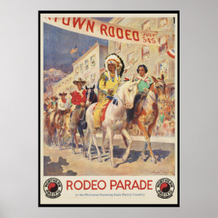 Póster Parada do rodeio