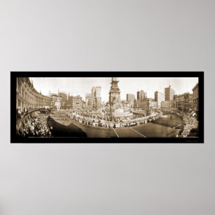 Póster Parada Indianapolis na foto 1918