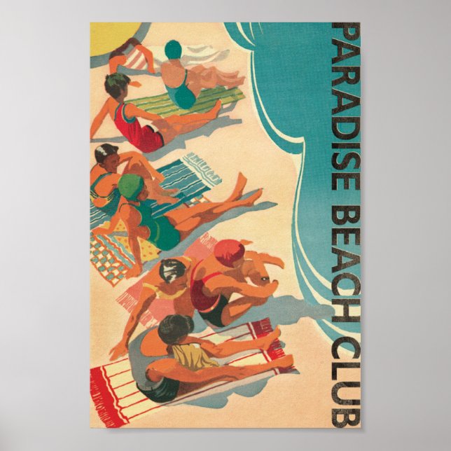 Poster Paradise Beach Club (Frente)