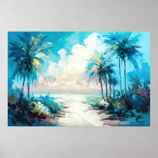 Poster Paradise Tropical Beach Fine Art