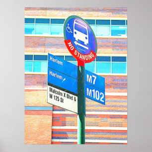 Póster Paragem do autocarro de Harlem