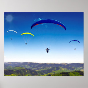 Póster Paraglider em Black the Forest