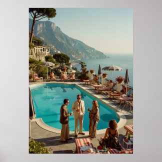 Poster Paraíso à Beira da Piscina na Costa Amalfitana – S