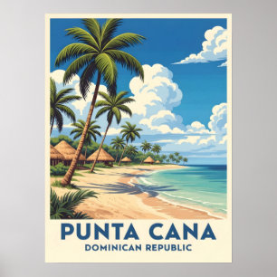 Poster Paraíso da praia de Punta cana