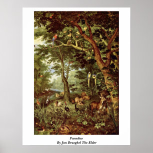Póster Paraíso daqui até janeiro Brueghel a pessoa idos