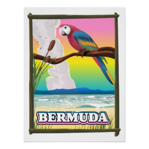 Póster Paraíso das Bermudas.