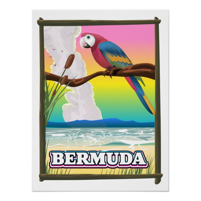 Póster Paraíso das Bermudas. (Frente)