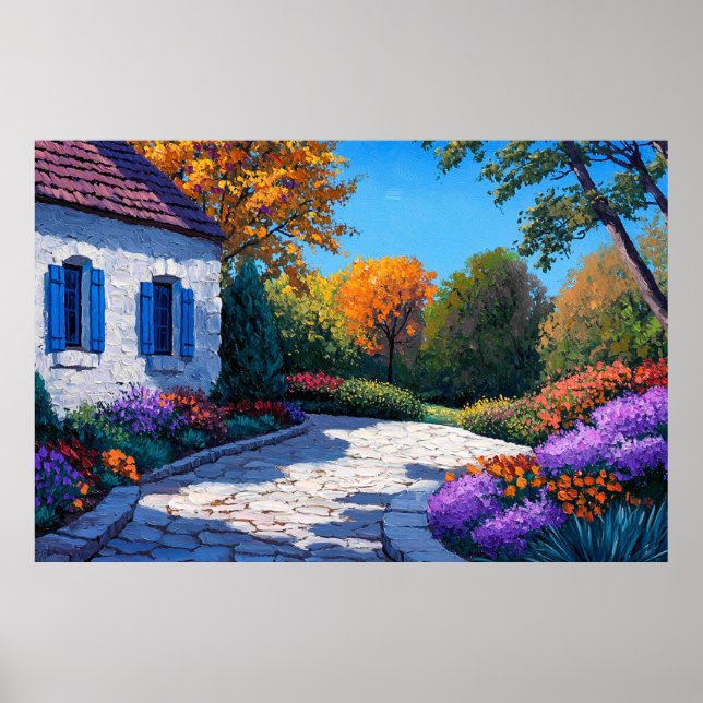 Poster Paraíso do Jardim - Via de Algodão Vibrante (Frente)