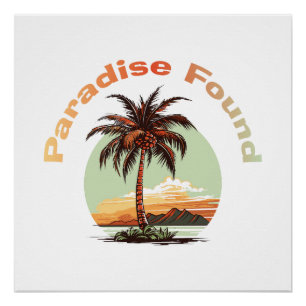 Póster Paraíso encontrado