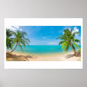 Póster Paraíso PixDezines / Vista Panorâmica da Ilha Trop