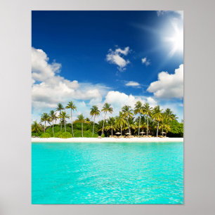 Póster Paraíso tropical