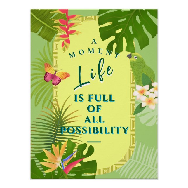 Póster Paraíso tropical (Frente)