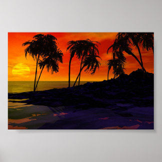 Poster Paraíso tropical