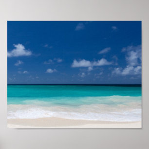 Poster Paraíso Tropical de Caribe de Foto em Praia