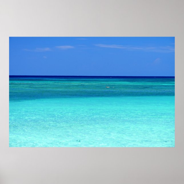 Poster Paraíso Verde Azul (Frente)