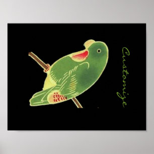 Poster Parakeet verde tropical Thunder_Cove
