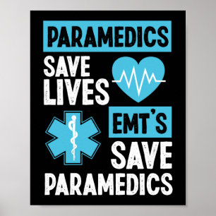 Poster Parâmetros de Emergência EMS Salvem Vidas Salvas