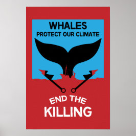 Poster Parar a Caça à Baleia | Proibição da Caça à Baleia