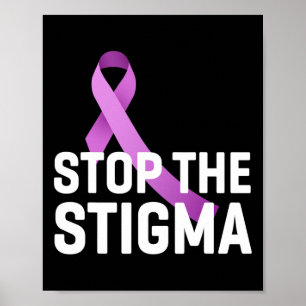 Poster Parar A Fita Roxa Do Vício Final Do Estigma