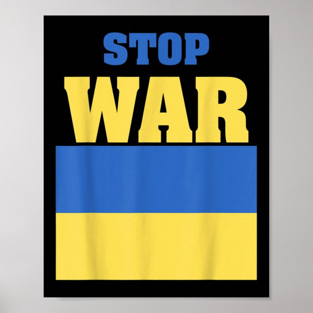 Poster Parar a Guerra - Ucrânia (Frente)