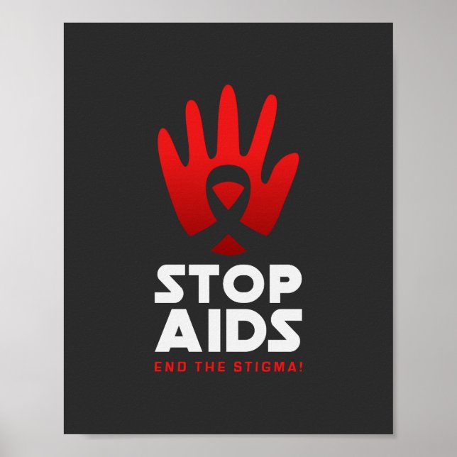 Poster Parar Aids (Frente)