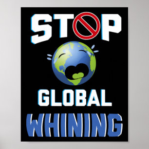 Poster Parar Glol chorando Engraçada Citação do Dia da Te