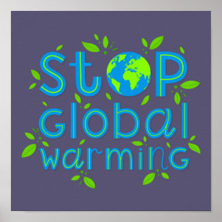 Poster Parar o aquecimento global