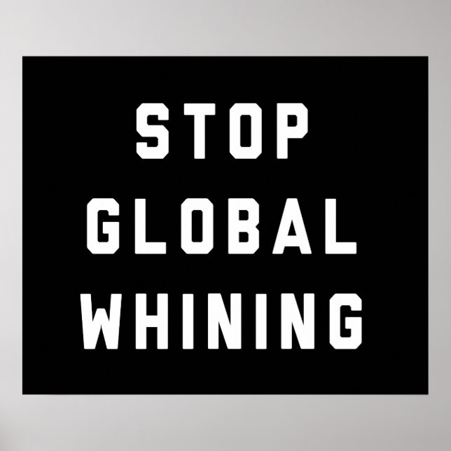 Poster Parar o chorume global (Frente)