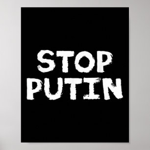 Poster Parar o Protesto Anti-Guerra de Putin