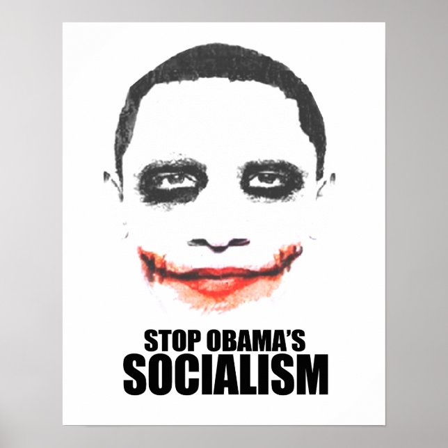 PÓSTER PARAR O SOCIALISMO OBAMA (Frente)