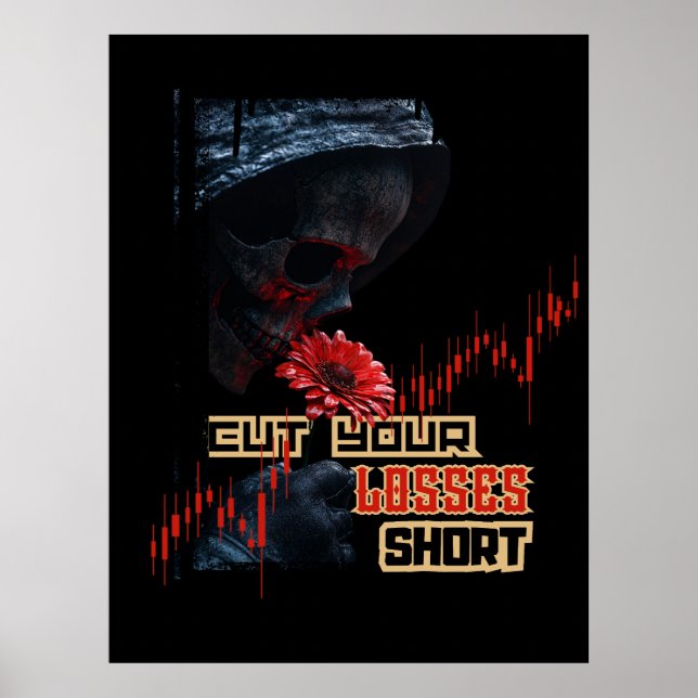 Poster Parar perda | Motivação | Design de comércio de fa (Frente)