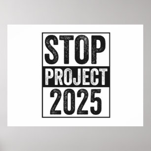 Poster Parar Projeto 2025 Trump Harris Patroítico America