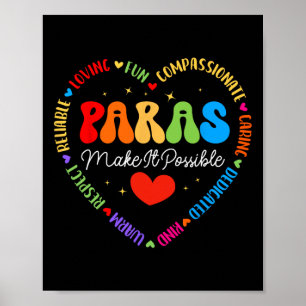 Poster Paras Tornam Possível Professor de Ensino Paraprof