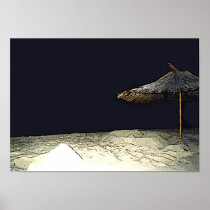 Póster Parasol da noite