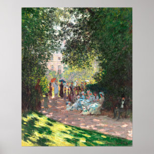 Poster Parc Monceau (1878) apresentada por Claude Monet