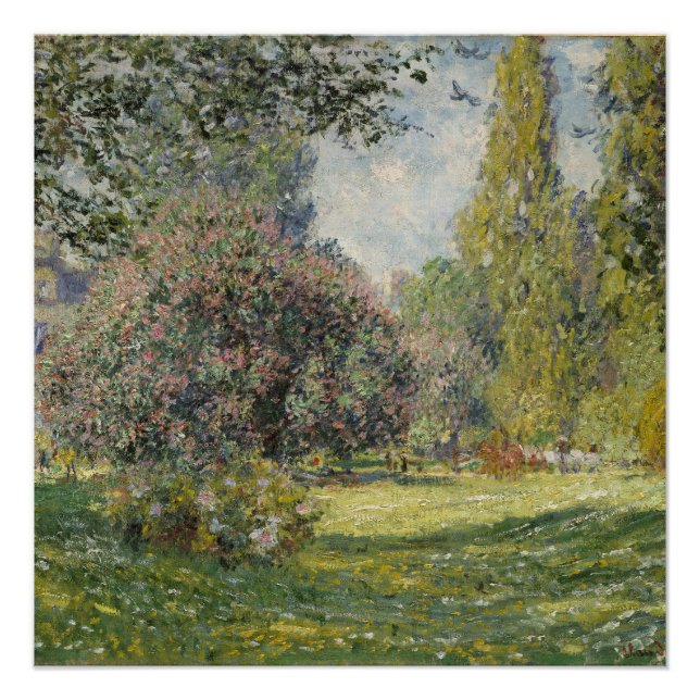 Póster Parc Monceau - Claude Monet (Frente)